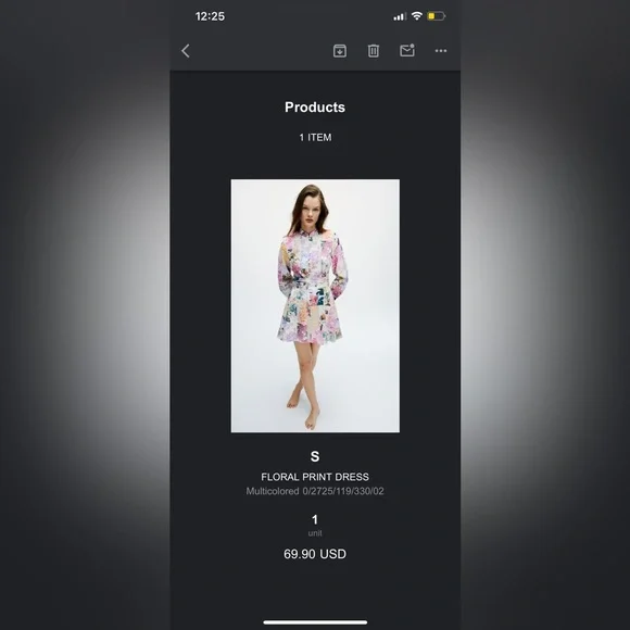 Zara Floral Parrot Dress Small - Picture 2 of 7